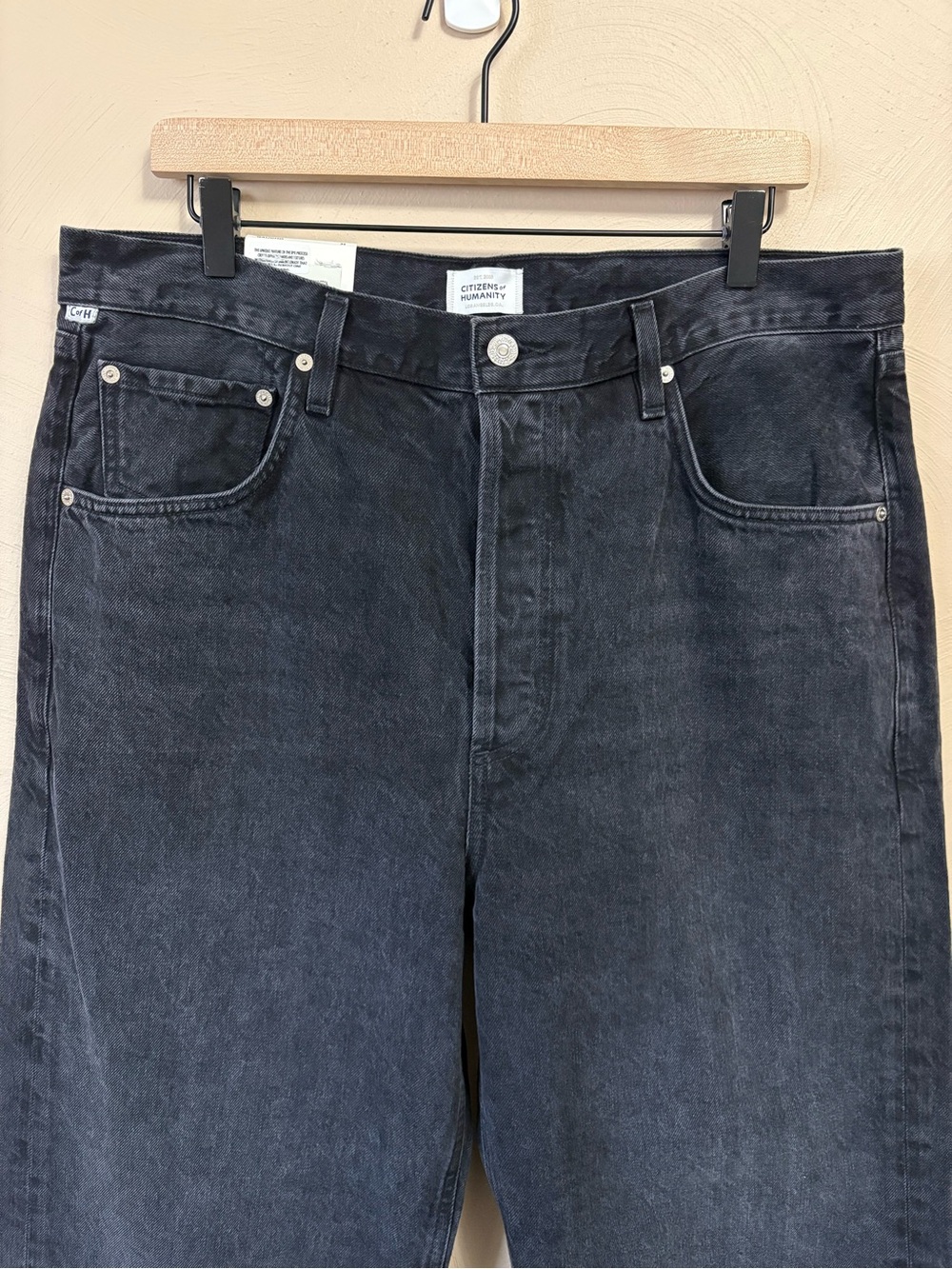 Citizens of Humanity Gaucho Vintage Wide Leg Jeans Black Size 34 NWT New - Picture 5 of 16